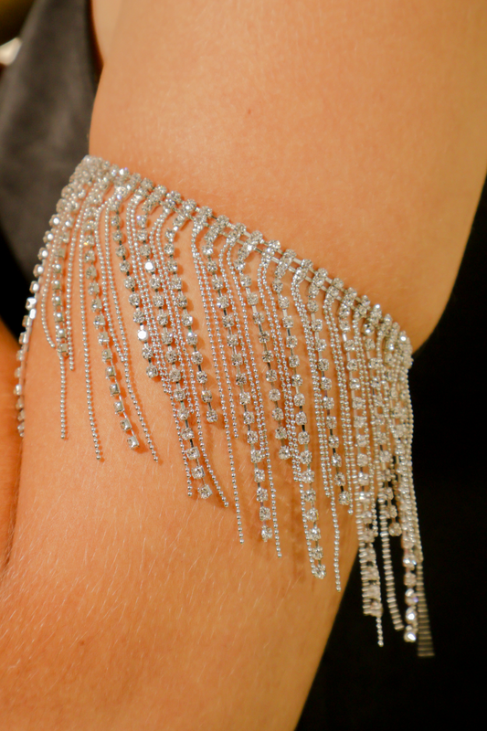 Pulsera de brazo con barra de diamantes I Cleopatra