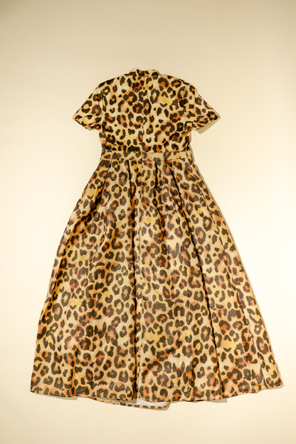 Vestido largo con estampado de leopardo I África